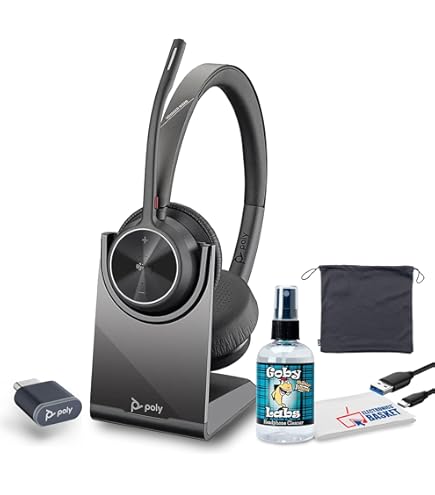 Amazon.com: Poly - Voyager 4320 UC Wireless Headset + Charge